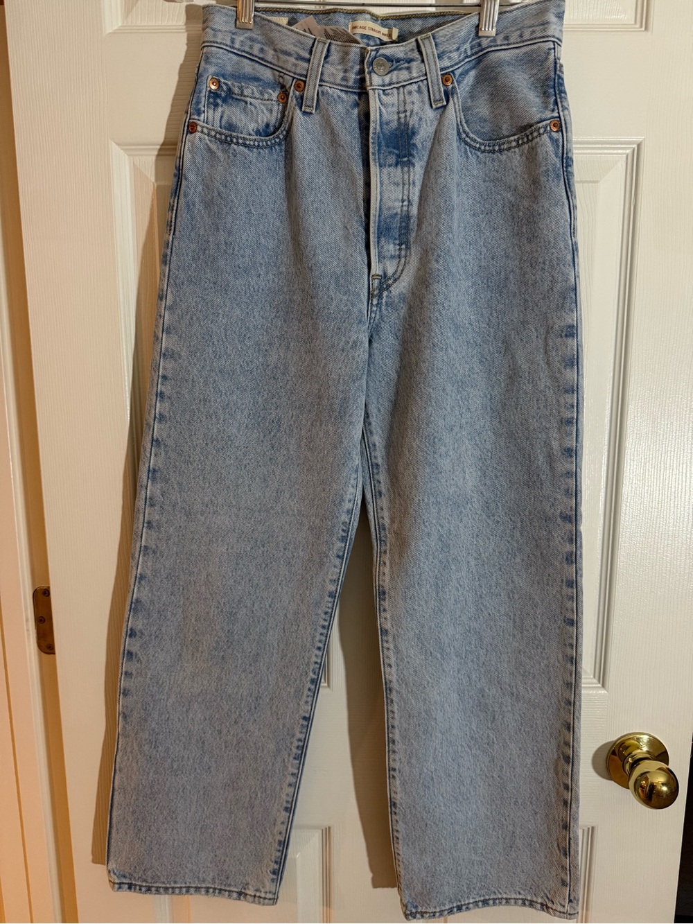 Levi's Light Blue Ribcage Straight Ankle Women's Jeans